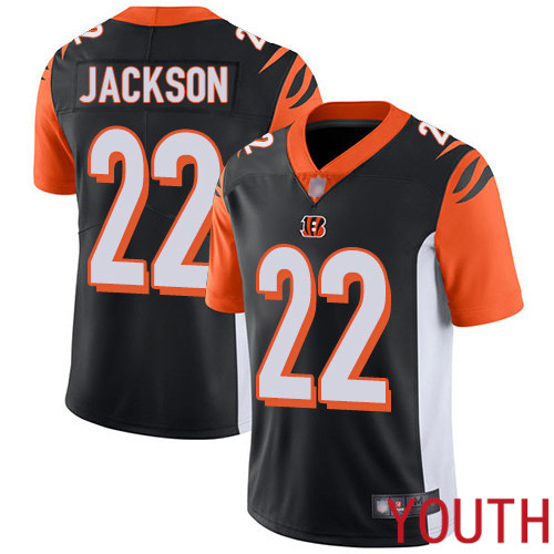 Cincinnati Bengals Limited Black Youth William Jackson Home Jersey NFL Footballl 22 Vapor Untouchable